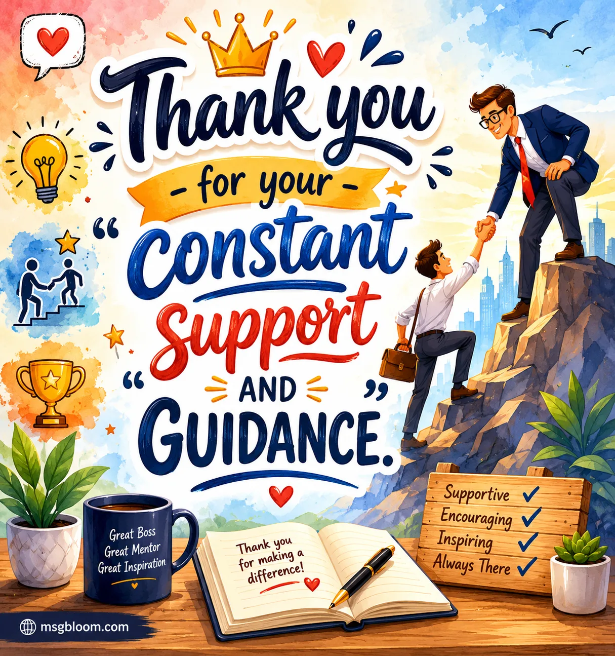 Thank you for your constant support and guidance