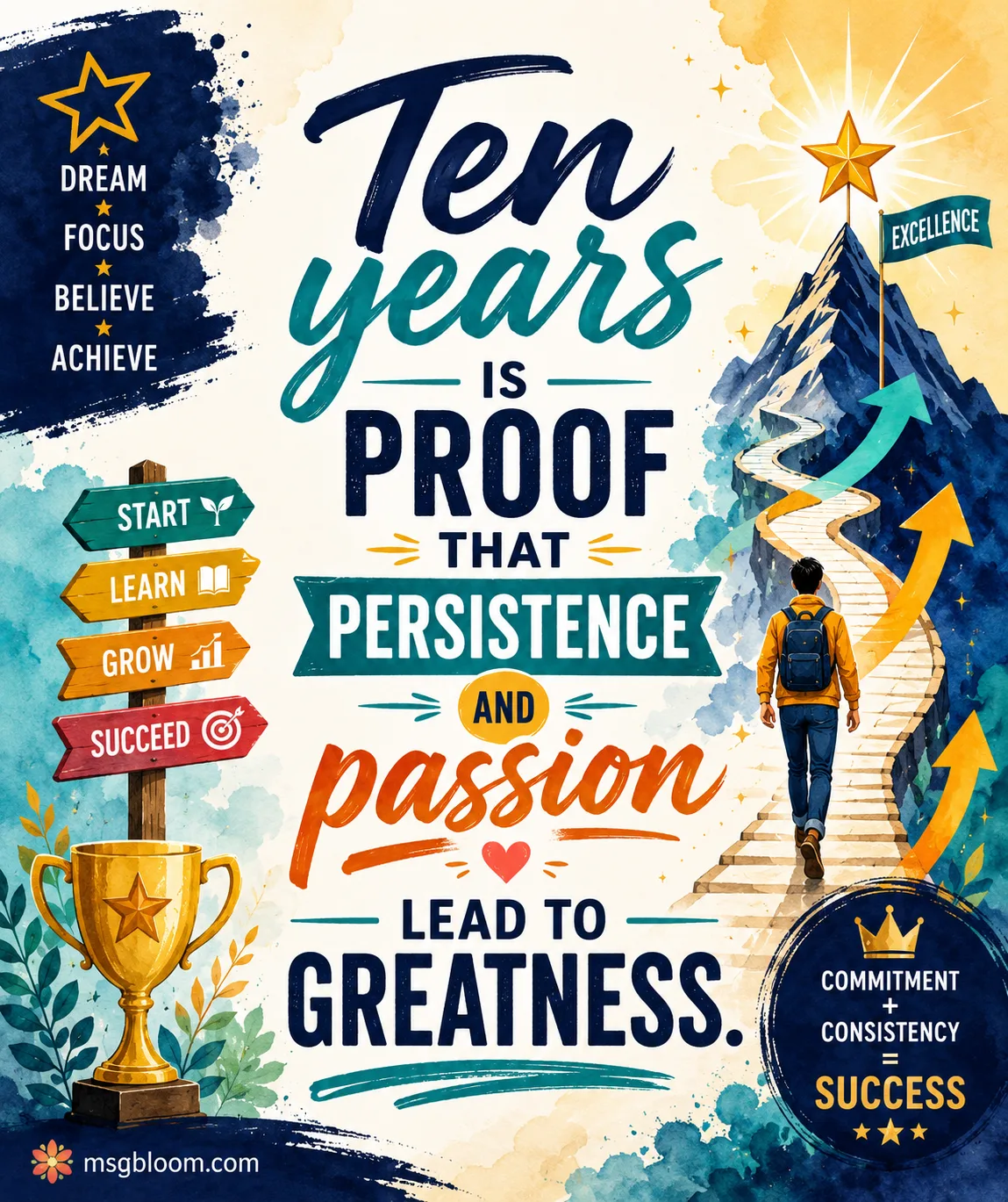 Ten years is proof that persistence and passion lead to greatness