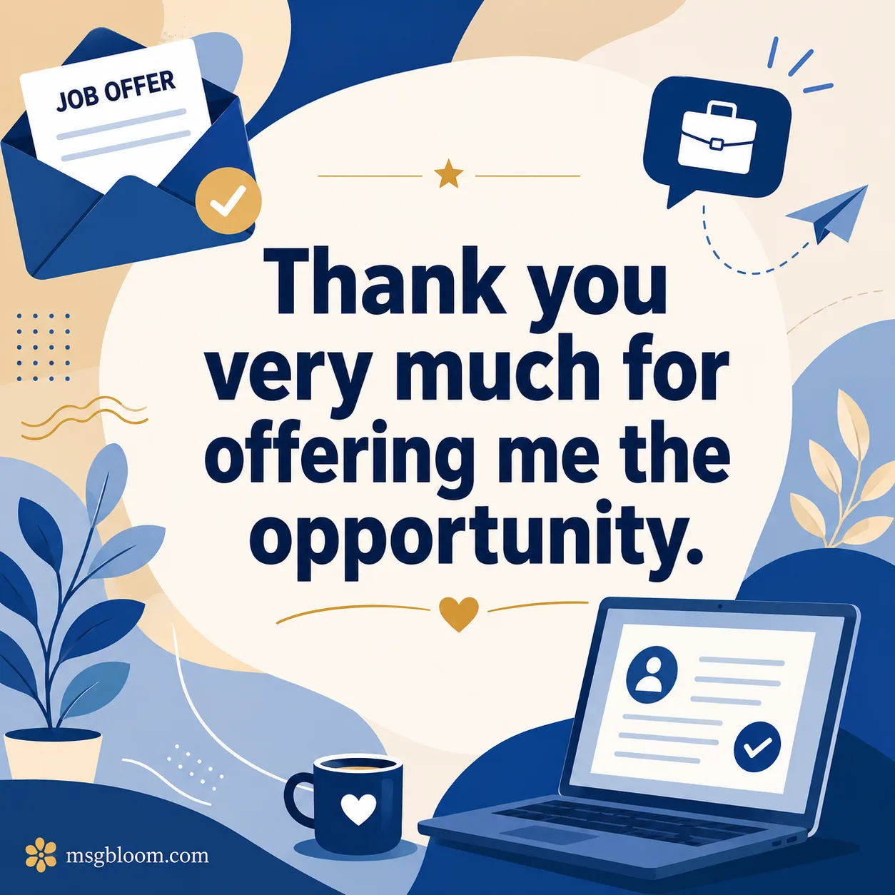 Professional thank you email after accepting another offer
